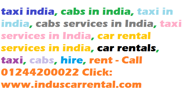 Car rentals india