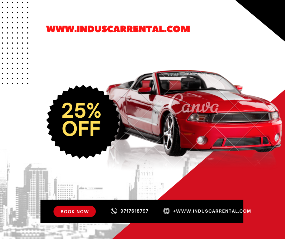 Taxi For Full Day Gurgaon/Gurugram 01244200022 www.induscarrental.com 1 image face book
