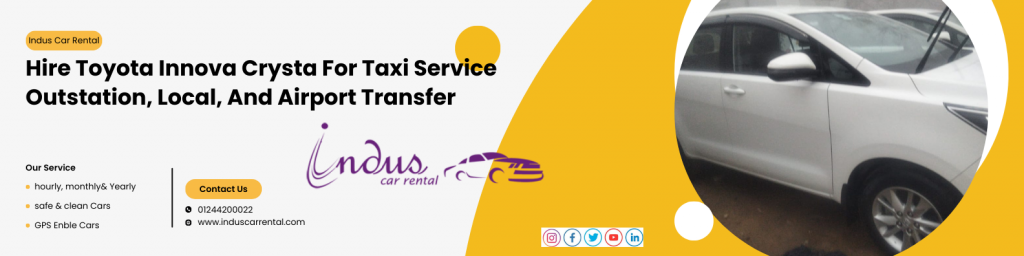 Best Innova Taxi Service In Gurgaon | Hire Crysta & Hycross Cars 3 Innova Crysta Banner
