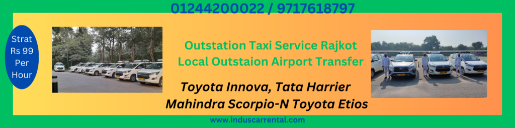 Outstation taxi service rajkot Banner