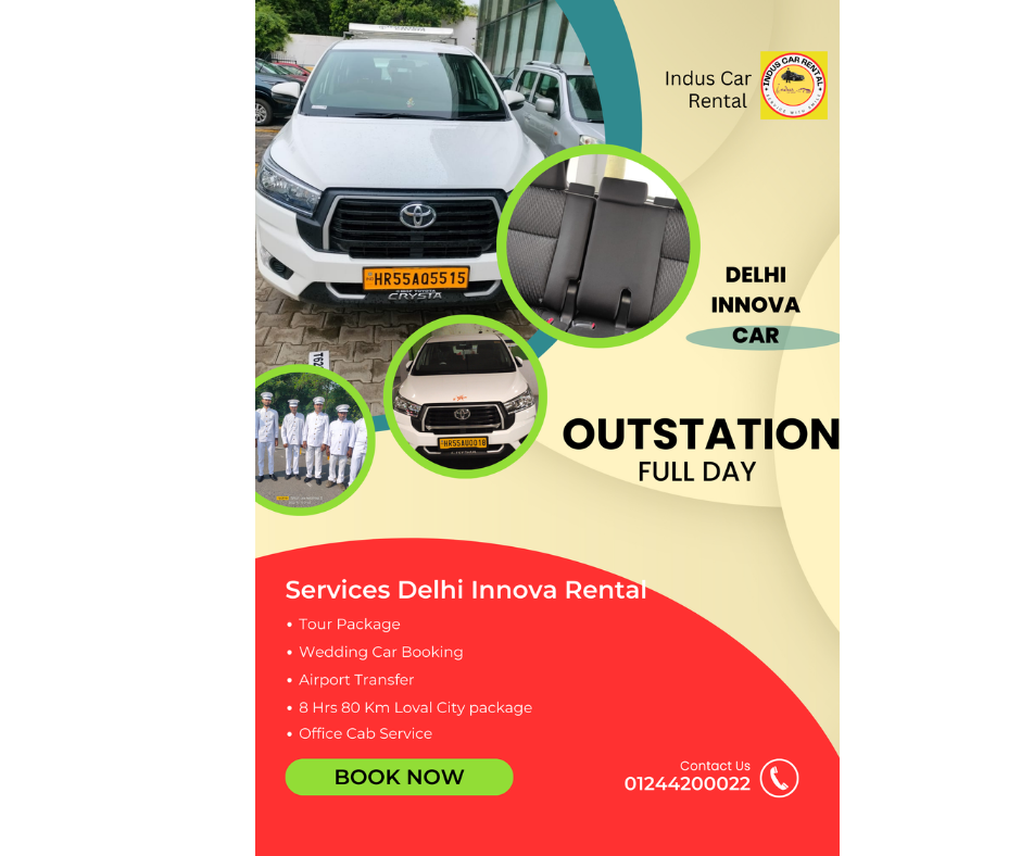 Delhi Innova Car Rental for Outstation and Full Day Use 1 Delhi Innova Rental